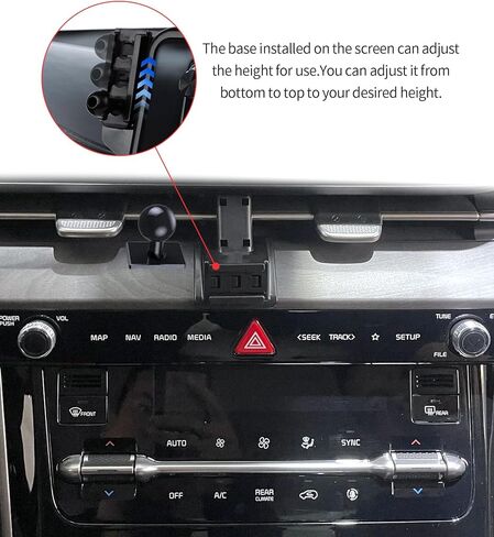 Wireless Charging car Phone Holder for Kia Carnival 2025 Accessories 12.3 inch Screen Fixed Clip,360° Rotation car Phone Mount Compatible with MagSafe in Kuwait