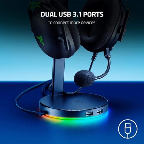 Razer Barracuda Pro Wireless Gaming & Mobile Headset Base Station V2 CHROMA TELDSES in Kuwait