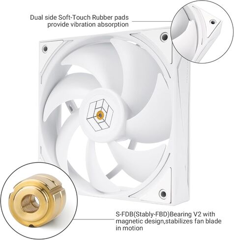 Thermalright TL-H12W-X28 مروحة حالة الكمبيوتر الرفيعة 2150 دورة في الدقيقة ، مروحة CPU الهادئة ، مروحة تبريد سماكة 28 مم ، مروحة مبرد وحدة المعالجة المركزية على سطح المكتب ، متوافقة مع برودة التبريد والتبريد الأبيض ، أبيض ، أبيض in Saudi Arabia