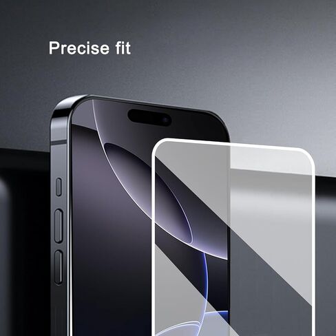 3 Pack Screen Protector for iPhone 16 / iPhone 15 / iPhone 15 Pro [6.1 Inch] with Installation Frame, Tempered Glass, Sensor Protection, Dynamic Island Compatible, Case Friendly in Saudi Arabia
