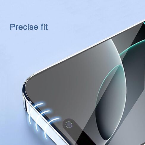 3 Pack Screen Protector for iPhone 16 / iPhone 15 / iPhone 15 Pro [6.1 Inch] with Installation Frame, Tempered Glass, Sensor Protection, Dynamic Island Compatible, Case Friendly in Saudi Arabia