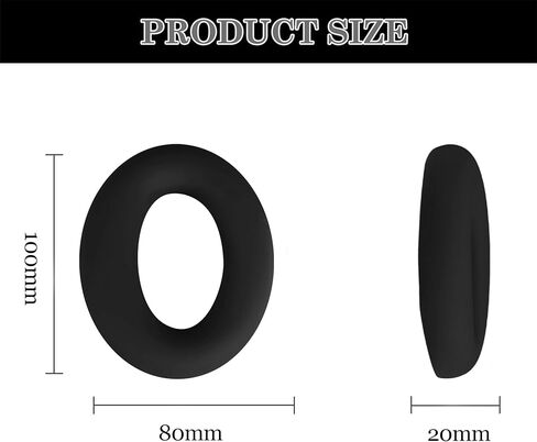 Aiivioll QC Ultra Silicone Ear Pads Cover for Bose QuietComfort Ultra Headphones, Washable Sweat Earpad Covers for QuietComfort Ultra Bluetooth Headphones Accessories Protective Pads Cover(Black) in Kuwait
