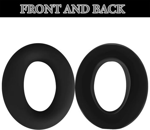 Aiivioll QC Ultra Silicone Ear Pads Cover for Bose QuietComfort Ultra Headphones, Washable Sweat Earpad Covers for QuietComfort Ultra Bluetooth Headphones Accessories Protective Pads Cover(Black) in Kuwait