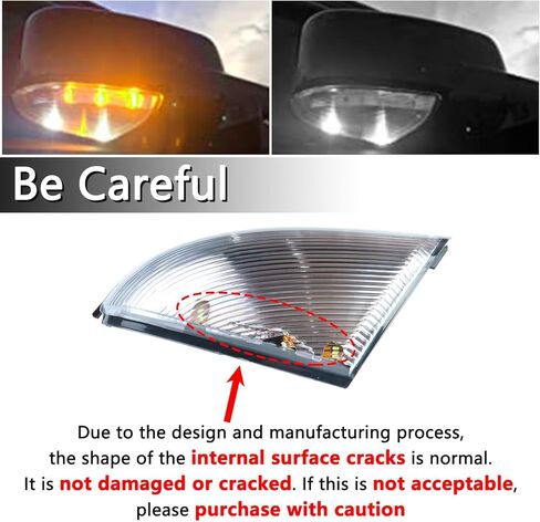 LED Side Mirror Turn Signal Light Lamp Assembly Blinker Smoked Puddle Lamp Compatible with Dodge Ram 1500 2500 2010-2018, Ram 1500 Classic 2019-2022, Replacement for 68064949AA 68064948AA in Kuwait