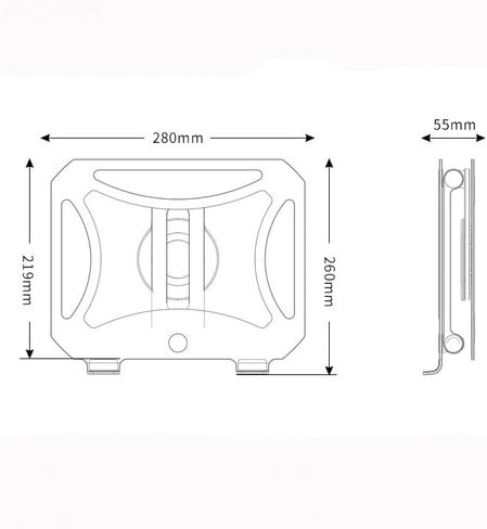 جهاز كمبيوتر محمول سبيكة الألومنيوم قابلة للطي لرفع سطح المكتب 360 ° دوار تبديد حرارة الكمبيوتر حامل كمبيوتر محمول in Kuwait