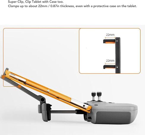 ASHATA Drone Remote Controller Tablet Holder for RC N3 2 1 Drones 7.9 to 11 Inch Mount with Foldable Clips in Saudi Arabia