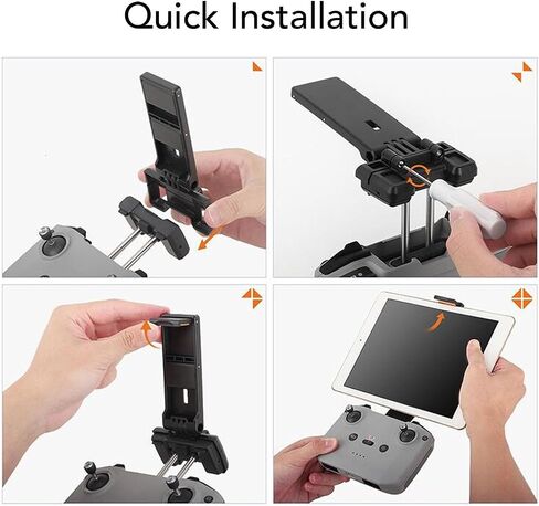 ASHATA Drone Remote Controller Tablet Holder for RC N3 2 1 Drones 7.9 to 11 Inch Mount with Foldable Clips in Saudi Arabia