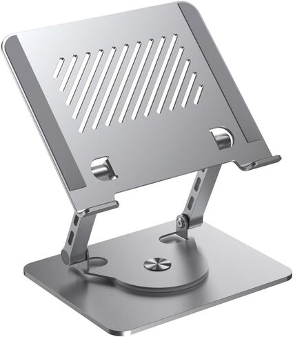 Laptop Stand Computer Stand Desktop Office Rotating Stand Heat Dissipation Folding Increased(White-Fruit peach5) in Kuwait