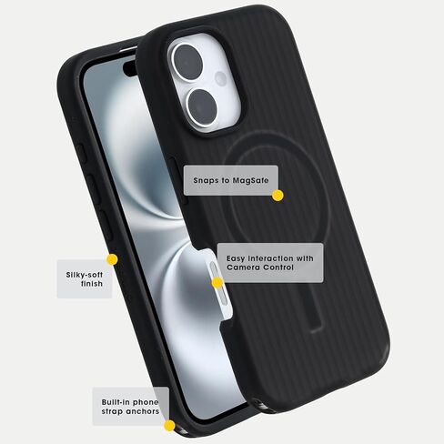 Otterbox iPhone 16 Case (فقط) - Symmetry Series Soft Touch - Foxberry (Pink) - يستقر على Magsafe - أحواض Ultra Sleek - Artaired Camera & Screen in Kuwait