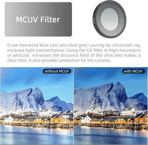 مرشحات العدسات المحددة لـ Insta360 Go Ultra Camera Accessories ND UV CPL MCUV Black Mist Lens Kit in Kuwait