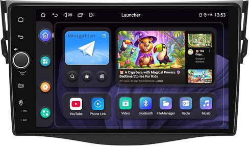 JOYING Car Radio for Toyota Rav4 2006-2012 Android 13 Car Stereo 9 Inch Touch Screen with Wireless CarPlay & Android Auto, GPS Navigation, SWC, Mirror Link, AM/FM Radio(JY-TT164N8) in Saudi Arabia