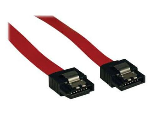 Tripp Lite Eaton Series P940-19I 19in SATA 6Gbps Latching Shielded Cable, 7-Pin to 7-Pin Female Straight, Red 1.6ft, RoHS, HDD/SSD, Cloud Care Pre-Configured Bundle Eligible (10 Pack) in Saudi Arabia
