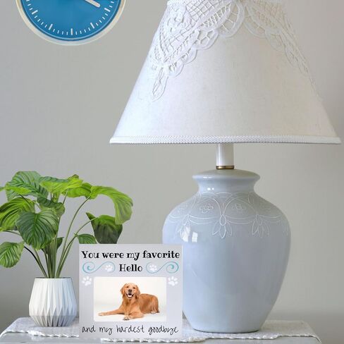 BANBERRY DESIGNS Pet Remembrance Gift - Pet Memorial Picture Frame - Bereavement Photo Frame for Dog or Cat - You were My Favorite Hello and My Hardest Goodbye in Saudi Arabia