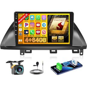 Hikity لسيارة Honda Odyssey 2005-2010 Android 13 ستيريو مع Carplay لاسلكي Android Auto 10.1 بوصة شاشة لمس راديو السيارة يدعم نظام تحديد المواقع العالمي (GPS) ومرآة وصلة كاميرا احتياطية بلوتوث in Kuwait