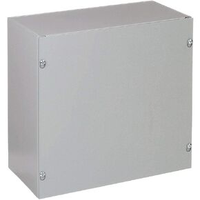 Hoffman 6 "H X 6" W x 4 "D حاوية معدنية ، رمادي ، خروج المغلوب: لا ، طريقة إغلاق البراغي in Kuwait