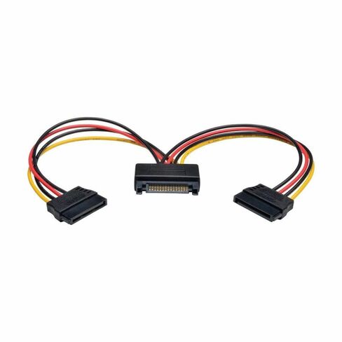 TRIPP Lite Eaton P947-06N-2P15 SATA Power Y Cable ، من الذكور من 15 دبوسًا إلى الخائن الإناث المزدوج ، 6 في 18AWG RED ، ROHS ، SSD SATA DRIVE ، حزمة حزمة سحابة مؤهلة مسبقًا (حزمة واحدة) in Saudi Arabia