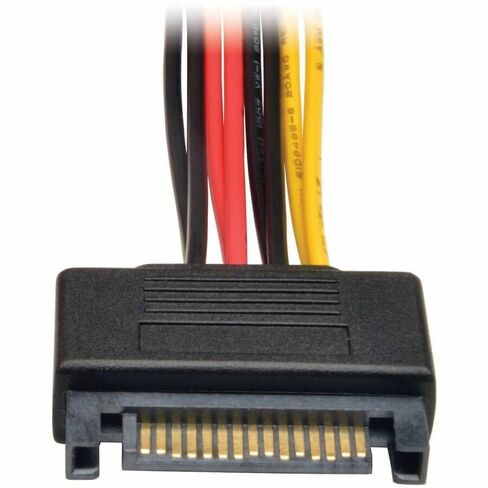 TRIPP Lite Eaton P947-06N-2P15 SATA Power Y Cable ، من الذكور من 15 دبوسًا إلى الخائن الإناث المزدوج ، 6 في 18AWG RED ، ROHS ، SSD SATA DRIVE ، حزمة حزمة سحابة مؤهلة مسبقًا (حزمة واحدة) in Saudi Arabia