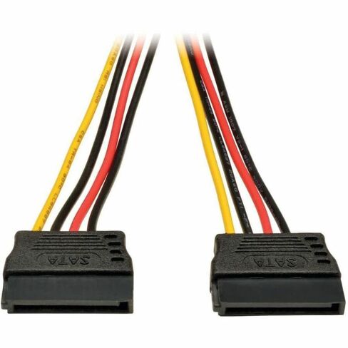 TRIPP Lite Eaton P947-06N-2P15 SATA Power Y Cable ، من الذكور من 15 دبوسًا إلى الخائن الإناث المزدوج ، 6 في 18AWG RED ، ROHS ، SSD SATA DRIVE ، حزمة حزمة سحابة مؤهلة مسبقًا (حزمة واحدة) in Saudi Arabia