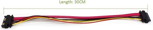 SATA 7+6 13pin to + Female Extension Cable for Slim DVD+/-RW Drive 30CM in Kuwait