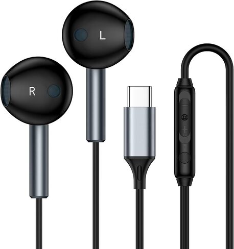 USB C Headphones Wired Ear Buds for Samsung Galaxy A17 A16 Z Fold 7 Z Flip 7 FE A36 5G A26 S25 Edge A56 S25 Ultra Plus S24 A35 USBC Samsung Wired Earbuds Galaxy A17 Type C Earphones Headset with Mic in Saudi Arabia