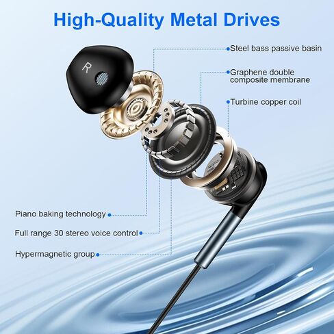 USB C Headphones Wired Ear Buds for Samsung Galaxy A17 A16 Z Fold 7 Z Flip 7 FE A36 5G A26 S25 Edge A56 S25 Ultra Plus S24 A35 USBC Samsung Wired Earbuds Galaxy A17 Type C Earphones Headset with Mic in Saudi Arabia