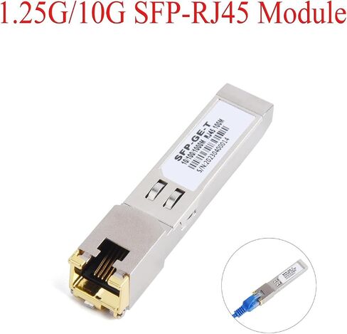 Gigabit RJ45 SFP Module 10M/100M/1000M Adaptive 1000Mbps 1.25G 10G Transceiver Module Fit for Ethernet Switch(5PCS 1000M Adaptive) in Saudi Arabia