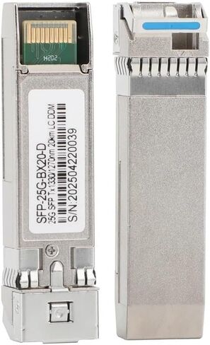 1/5/10 Pairs 25G SFP Fiber Optic Module 1270nm/1330nm Single Fiber Single Mode A+B LC 20km for Ethernet Switch(10PCS) in Saudi Arabia