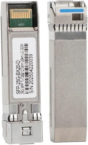 1/5/10 Pairs 25G SFP Fiber Optic Module 1270nm/1330nm Single Fiber Single Mode A+B LC 20km for Ethernet Switch(10PCS) in Saudi Arabia