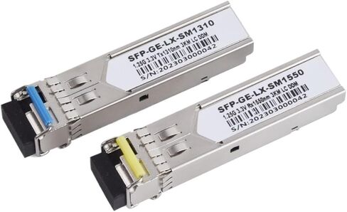 1PAIR GIGABIT FIBER SFP MODULE 1000M LC 1.25G الوضع المفرد A+B وحدة الألياف الملائمة لمفتاح Ethernet (120 كم) in Saudi Arabia