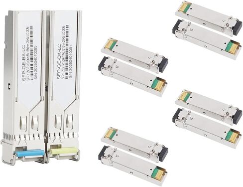 5 أزواج 1.25G GIGABIT SFP الألياف البصرية الوحدة النمطية الوضع المفرد LC 1310/1550NM A+B END لمفتاح Ethernet (120 كم) in Saudi Arabia