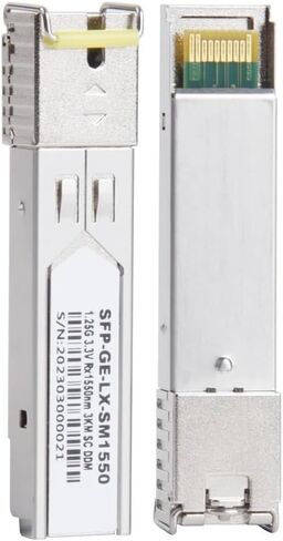 10PAIR 1.25G GIGABIT FIBER SFP MODULE SC 1310NM/1550NM الوضع الفردي A+B 1000M وحدة الألياف الملائمة لمفتاح Ethernet (60 كم) in Saudi Arabia