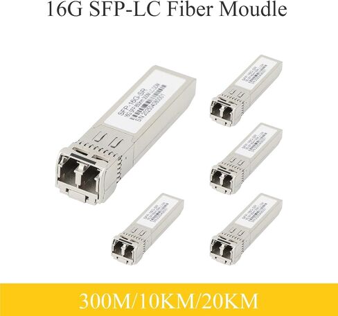 5PCS 16G SFP Optical Module 850/1310nm Dual Fiber LC Multi/Singlemode 300m/10km/20km Compatible Ethernet Switch(20KM) in Saudi Arabia