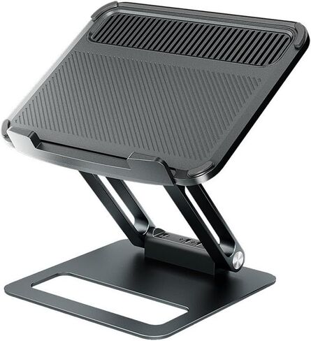 Laptop Stand Heat Sink Base Fan Aluminum Alloy Desktop Elevated Hub Dock Stand in Saudi Arabia