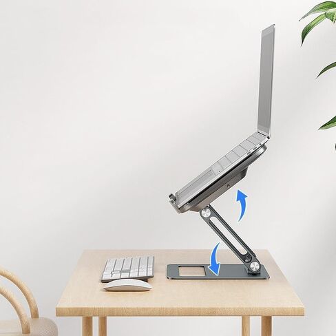 Laptop Stand Heat Sink Base Fan Aluminum Alloy Desktop Elevated Hub Dock Stand in Saudi Arabia