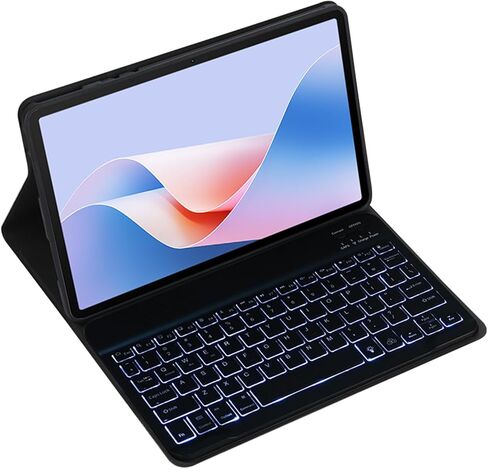 Magnetic Detachable Wireless Keyboard & Mouse Combo with Leather Cover for Huawei MatePad 10.8/M6 10.8-inch Tablet Full Wrapped Protection Keyboard Case (Black,Normal & Mouse) in Saudi Arabia
