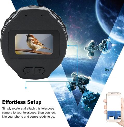 ASHATA Telescope Camera Eyepiece, FHD 1080P Astrophotography Camera with 1.5 Inch Screen, Effortless Setup, for Telescopes with 28mm-50mm Eyepieces in Saudi Arabia