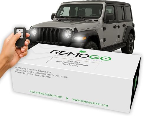 Remote Starter Kit for 2018-2025 Jeep Wrangler & Gladiator | Push to Start | Remogo in Saudi Arabia