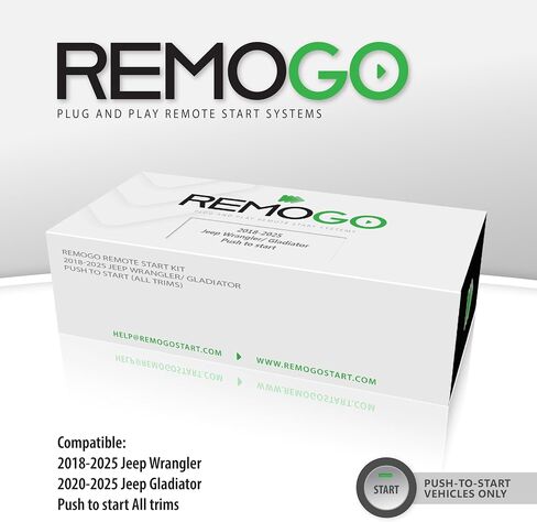 Remote Starter Kit for 2018-2025 Jeep Wrangler & Gladiator | Push to Start | Remogo in Saudi Arabia