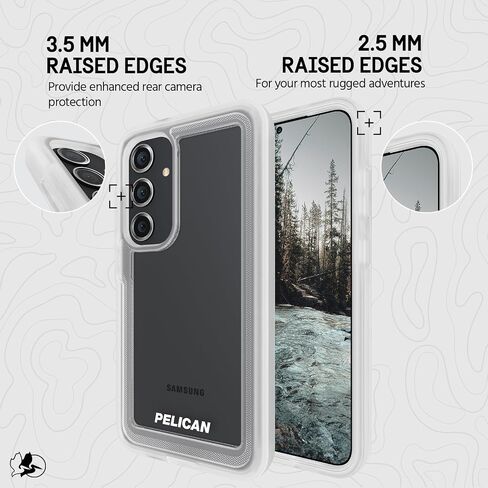 Pelican Protector - Samsung Galaxy S24 Case [6.2"] [16ft MIL-STD Drop Protection] [Wireless Charging] Phone Case for Samsung Galaxy S24 - Slim, Rugged Cover with Anti Scratch Technology - Black in Kuwait