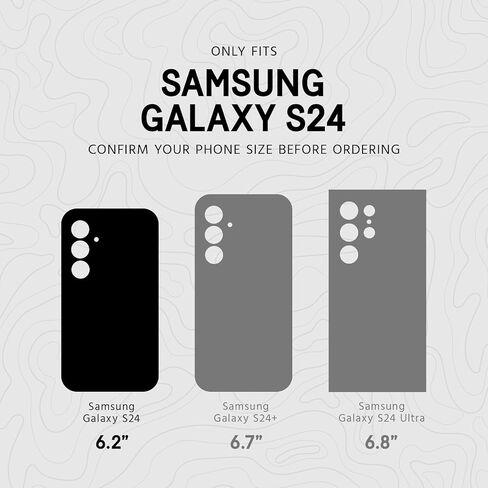 Pelican Protector - Samsung Galaxy S24 Case [6.2"] [16ft MIL-STD Drop Protection] [Wireless Charging] Phone Case for Samsung Galaxy S24 - Slim, Rugged Cover with Anti Scratch Technology - Black in Kuwait