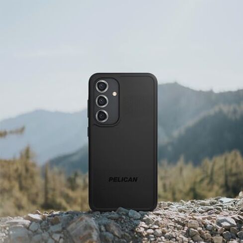 Pelican Protector - Samsung Galaxy S24 Case [6.2"] [16ft MIL-STD Drop Protection] [Wireless Charging] Phone Case for Samsung Galaxy S24 - Slim, Rugged Cover with Anti Scratch Technology - Black in Kuwait