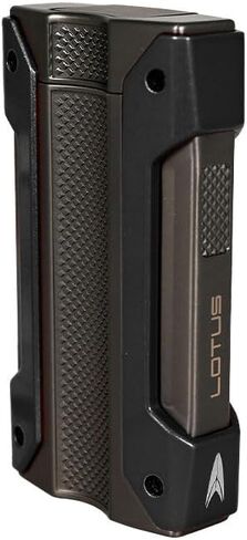 Lotus Tank Single Torch Lighter with Punch (Gunmetal and Black) in Saudi Arabia