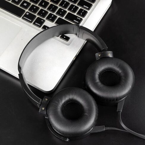 بديل لسماعات الأذن Soulwit لـ Sony MDR-XB450 (MDRXB450)/XB450AP/XB550 سماعات ، وسائد وسادات الأذن مع رغوة عزل الضوضاء عالية الكثافة-XB450 PL أسود in Kuwait