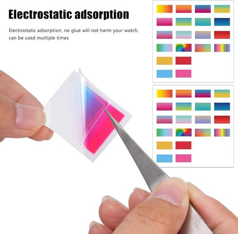 Gradient Filter Screen Sheet Compatible for Casio F91W Series,20 Types Of High Transparency Colorful Filters,40 Pack Watch Screen Modification Decal in Saudi Arabia
