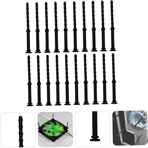 Popetpop 20pcs مسامير المروحة المبرد من Popetpop من أجل تقليل حالة مروحة CPU CPU. in Saudi Arabia