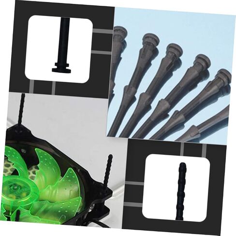Popetpop 20pcs مسامير المروحة المبرد من Popetpop من أجل تقليل حالة مروحة CPU CPU. in Saudi Arabia