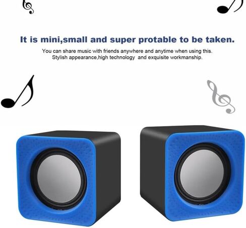Wired Speaker Portable Mini Speaker Loudspeaker Subwoofer with Cable Speaker for PC Computer Laptop(E) in Saudi Arabia