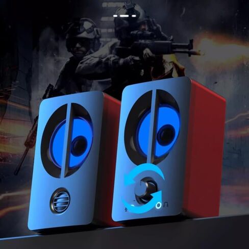 Desktop Speaker Small Wired Speaker Multimedia Speaker Office Laptop Small Speaker Home Esports Speaker in Saudi Arabia