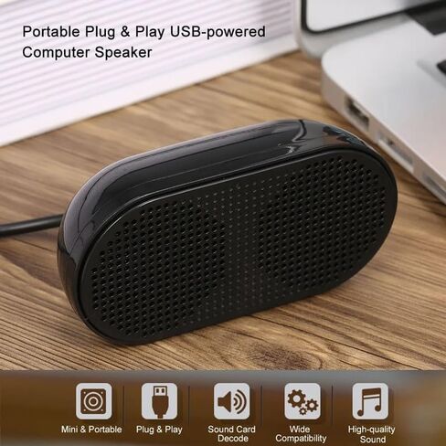 مكبر صوت مكبر صوت الكمبيوتر والتشغيل المحمولة التي يدعمها مكبرات الصوت التي تعمل بنظام USB 3W لأجهزة الكمبيوتر المحمولة للكمبيوتر الشخصي in Saudi Arabia