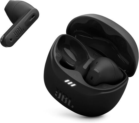 JBL Tune Flex 2 - الضوضاء اللاسلكية الحقيقية لإلغاء سماعات الأذن الصوت المكاني والتكنولوجيا المحيطة الذكية ، 6 ميكروفونات للمكالمات المثالية ، حتى 48 ساعة من التشغيل ، IP54 Dust & Water Resistant (Black) (متجدد) in Saudi Arabia